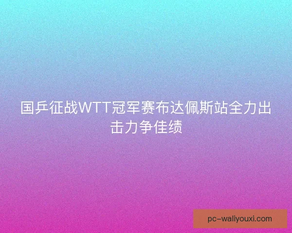 国乒征战WTT冠军赛布达佩斯站全力出击力争佳绩